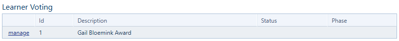 Manage active or past votes
