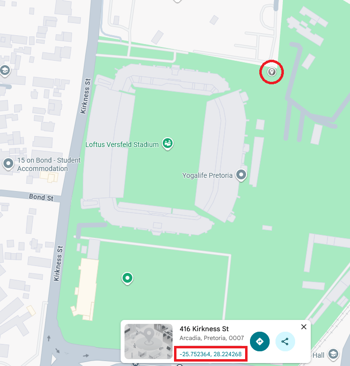 More precise co-ordinates being copied to Saspac Geolocation