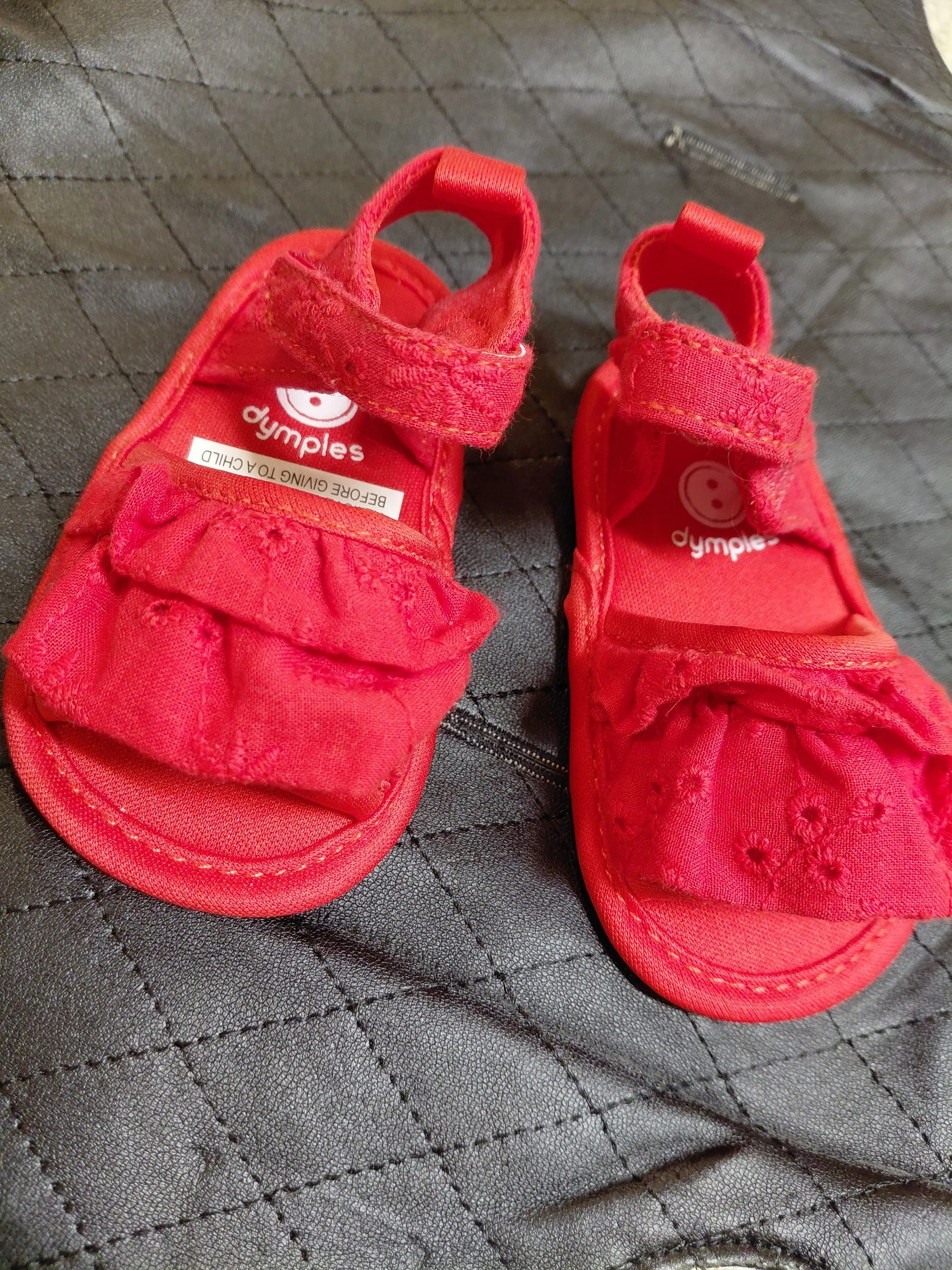 [1] Dymples red sandals