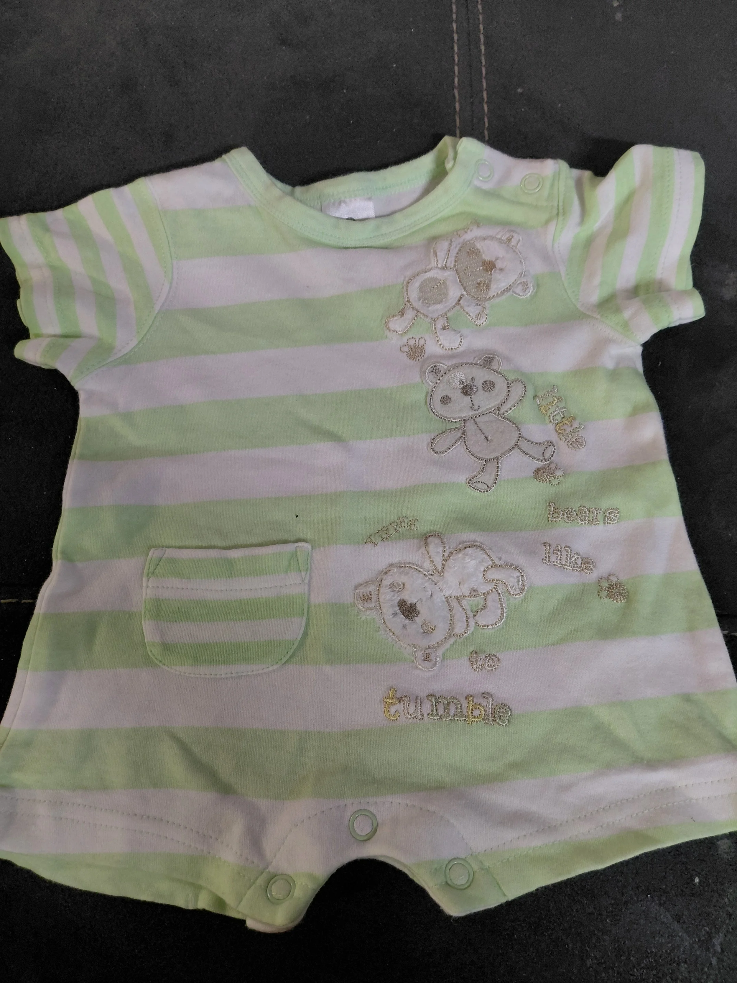 [0000] Little Bears Like to Tumble Romper