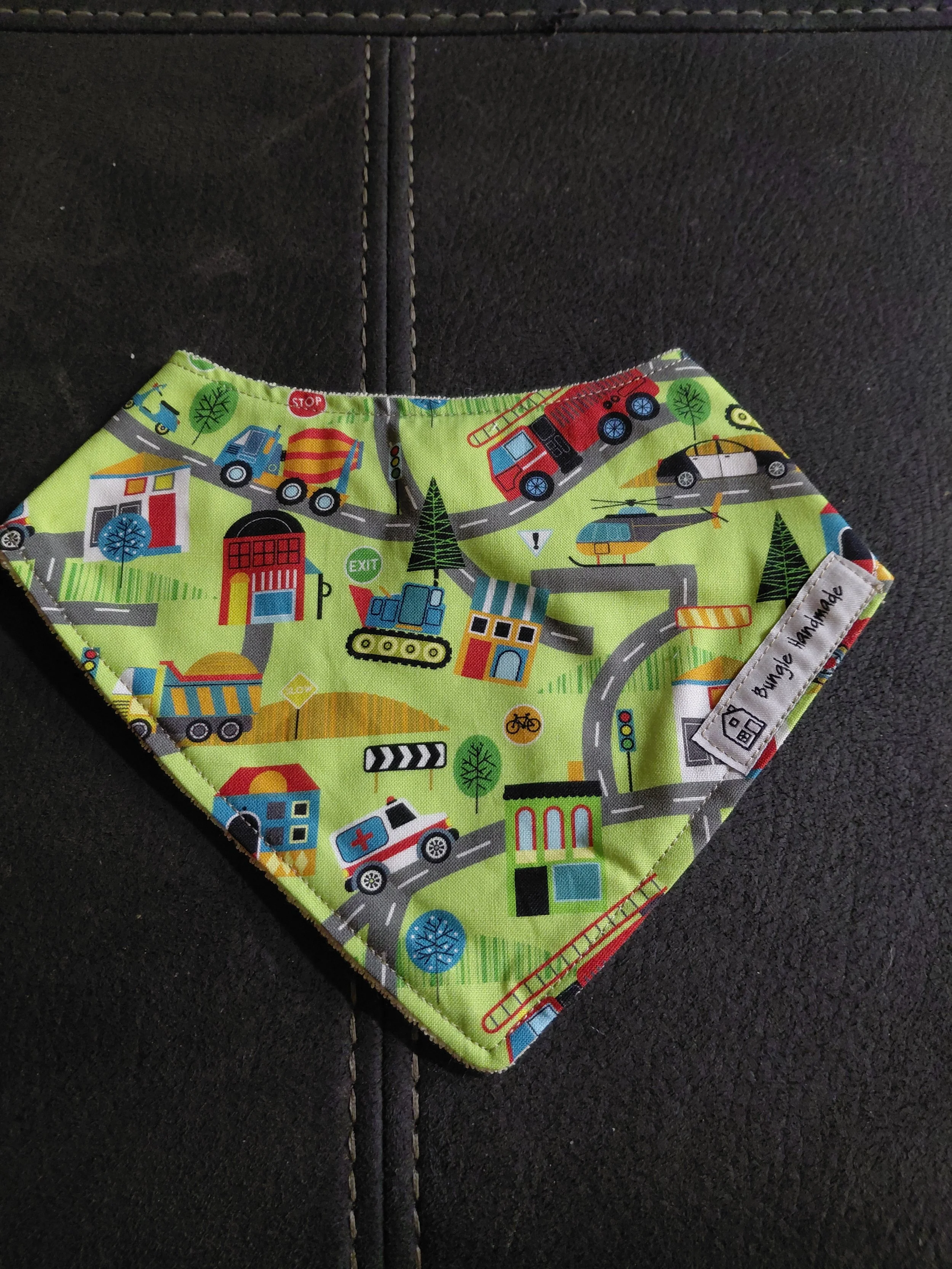 Cars and town Bib