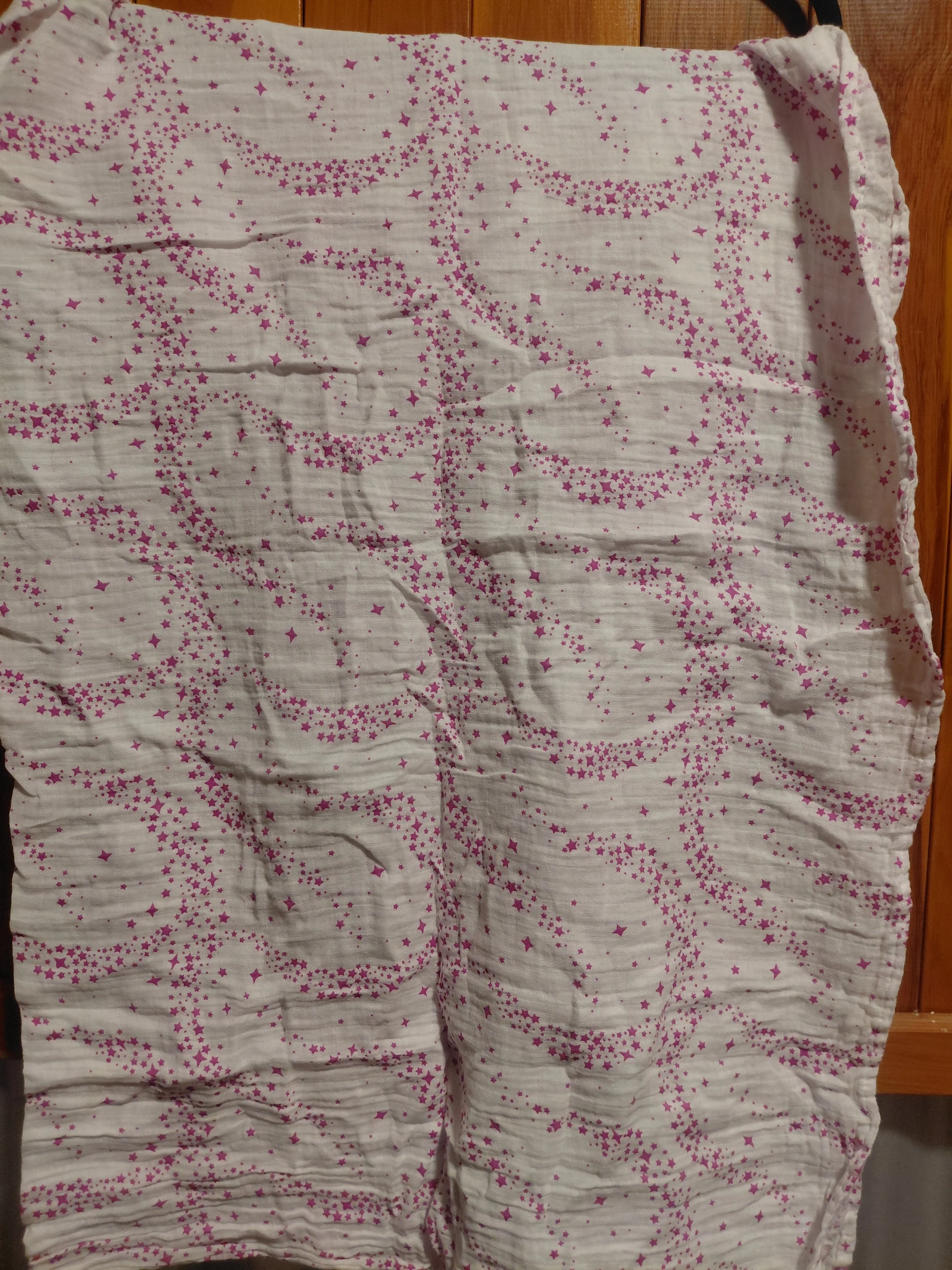 Pink stars Muslin wrap