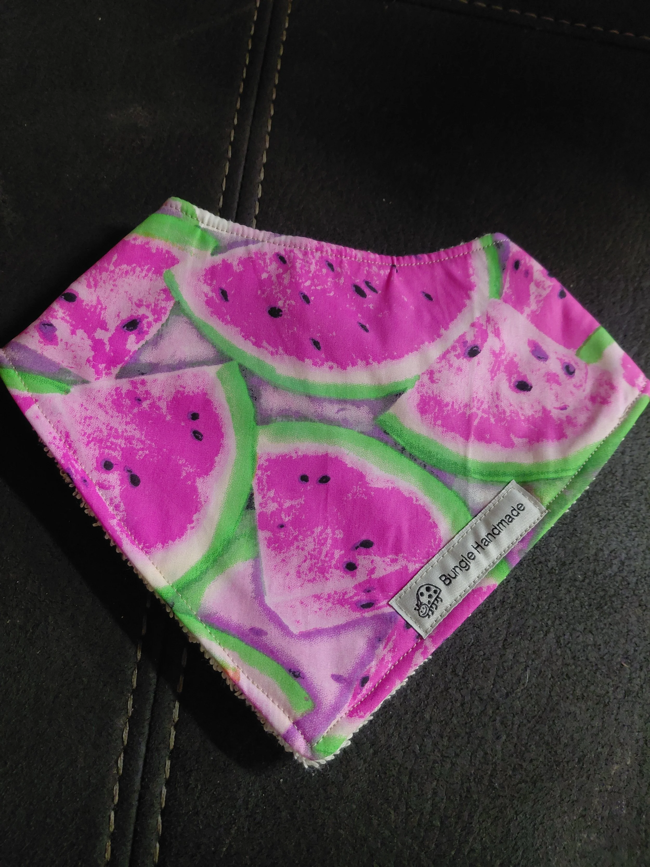 Pink watermelon Bib