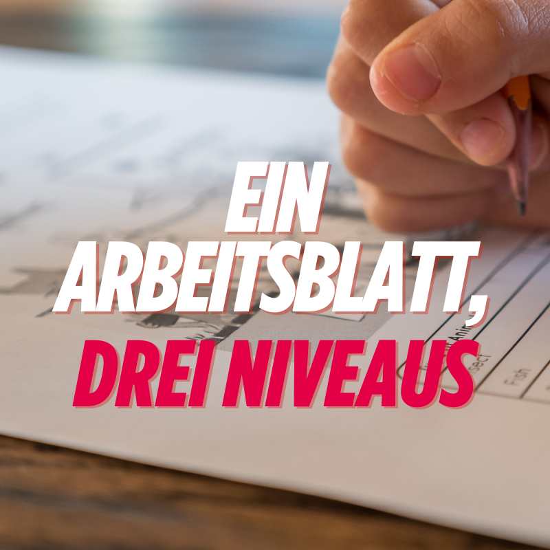 Ein Arbeitsblatt, drei Niveaus – differenzieren mit KI