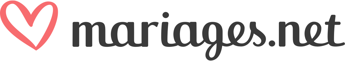 Logo de mariages.net avec un cœur rouge stylisé