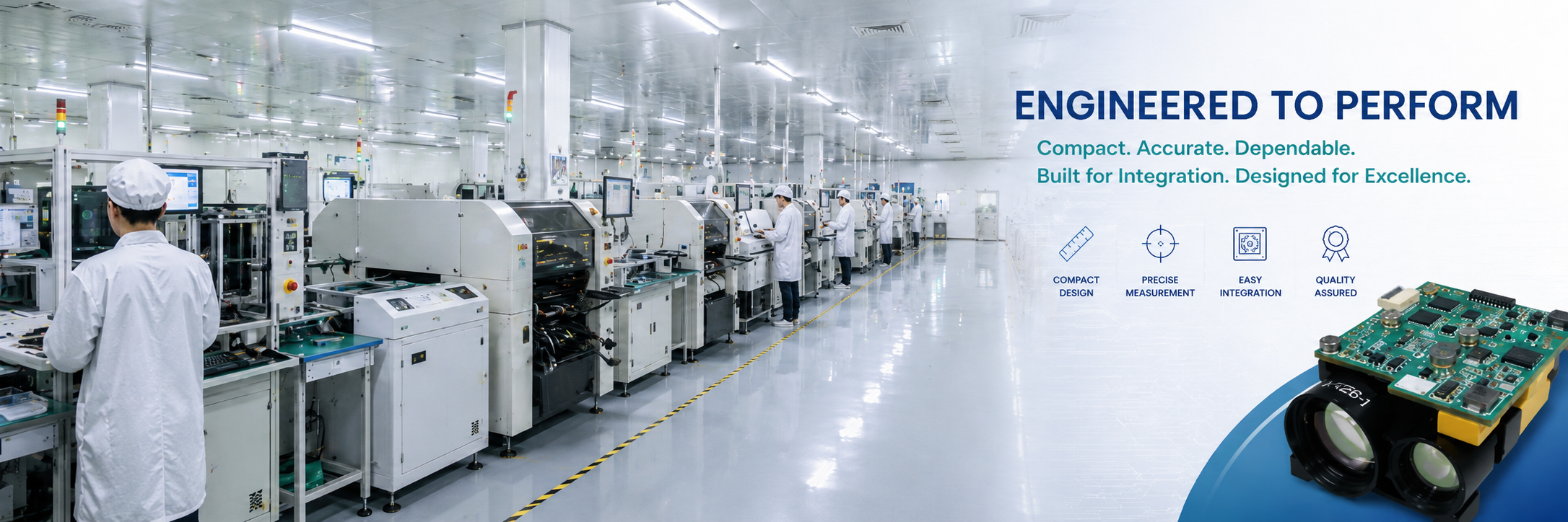 Huanxin long range laser rangefinder module manufacturing facility