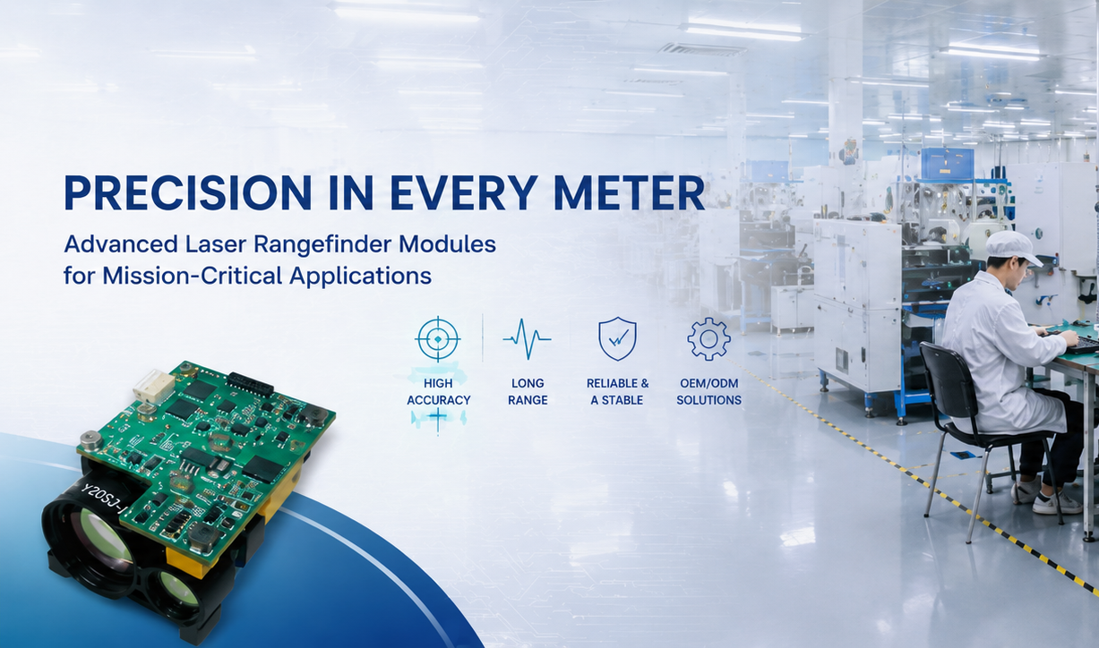 1535 nm laser rangefinder module for long-range measurement