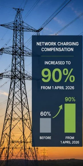 Network Charging Compensation Increased to 90%: What It Means for Energy Intensive Industries
