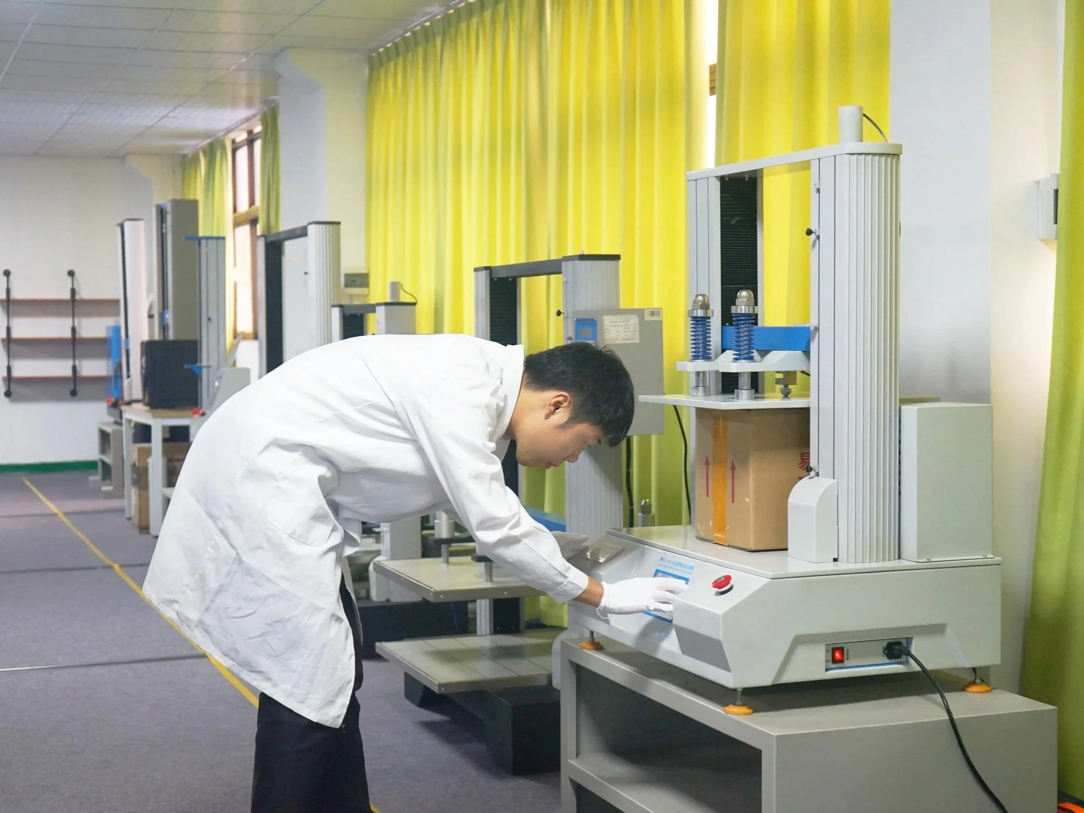Packaged product prepared for ISTA transport simulation testing