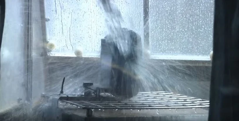 Automotive component water spray and ingress protection testing