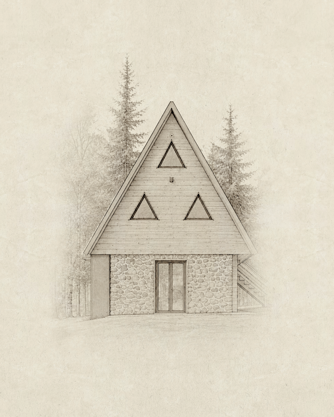 Chalet pointu