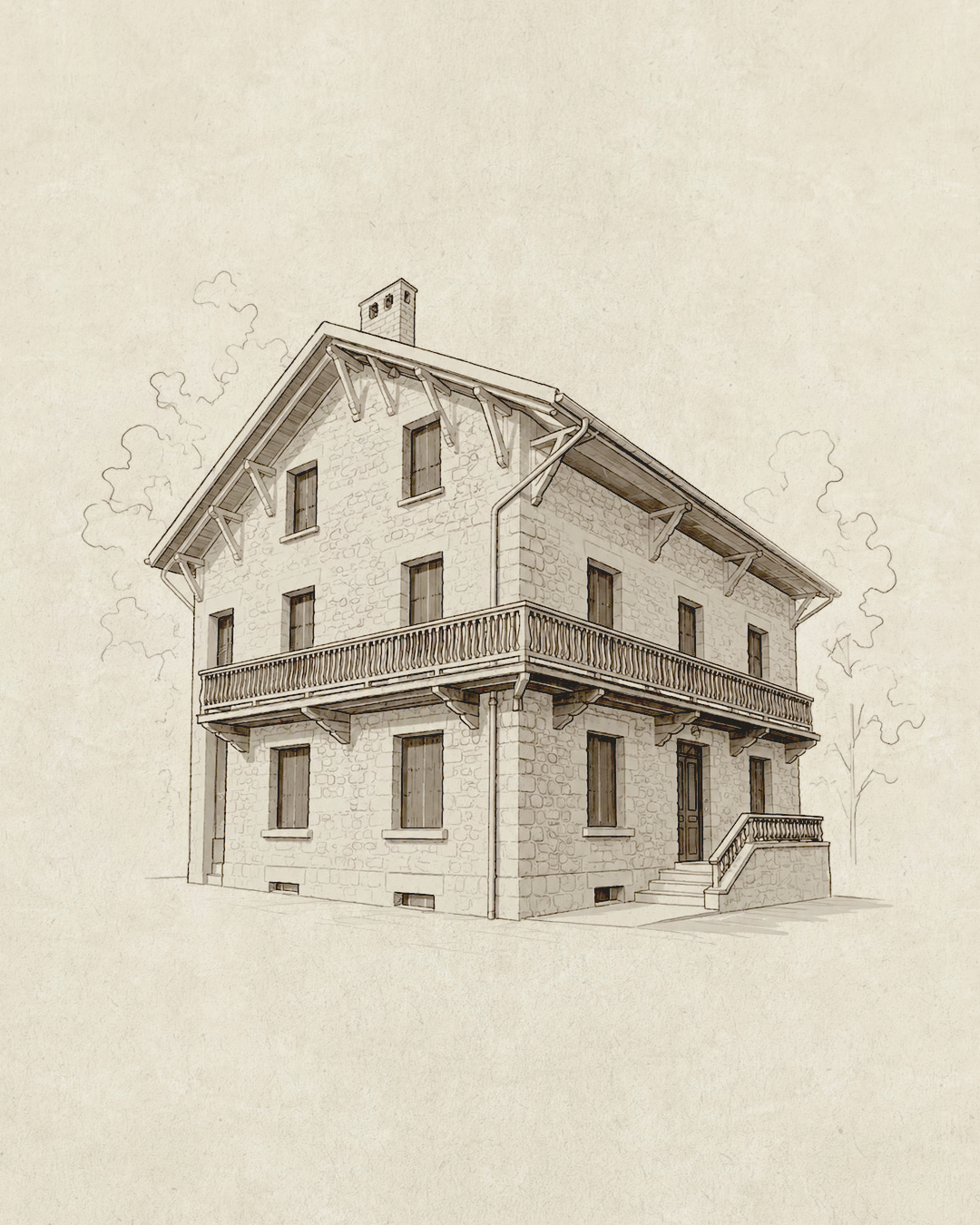 Maison bourgeoise alpine