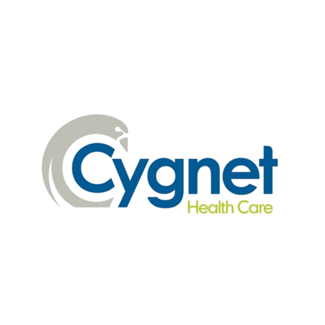 Cygnet Health Care company logo with a stylized 'C' and the words 'Cygnet' in blue and 'Health Care' in yellow.