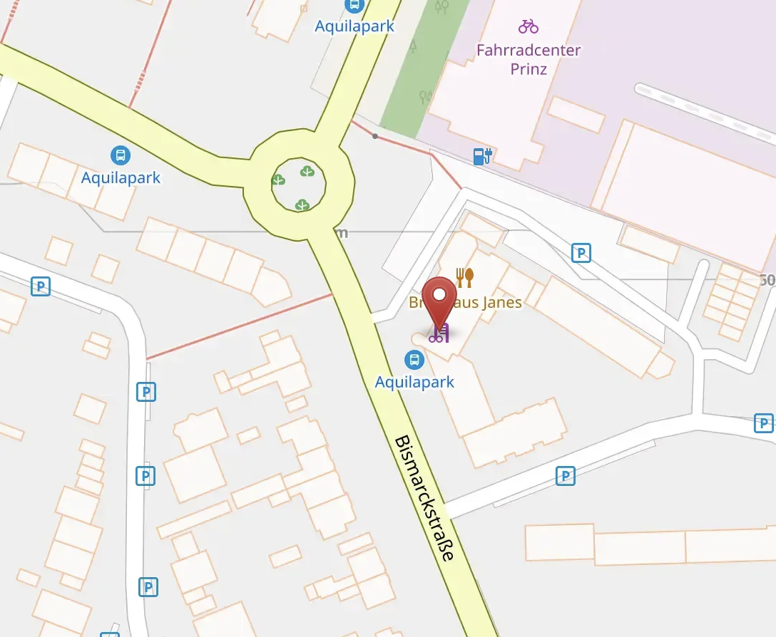 Anfahrt zu Perfect Look, Bismarckstraße 69, Leverkusen