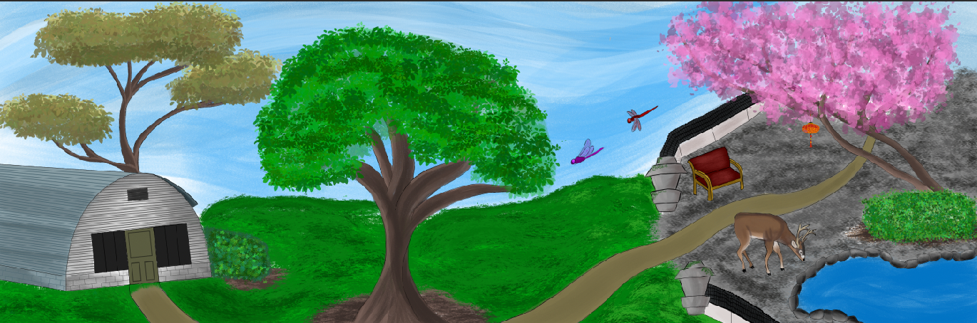 Junior year of High School A-dec internship mural design 2024