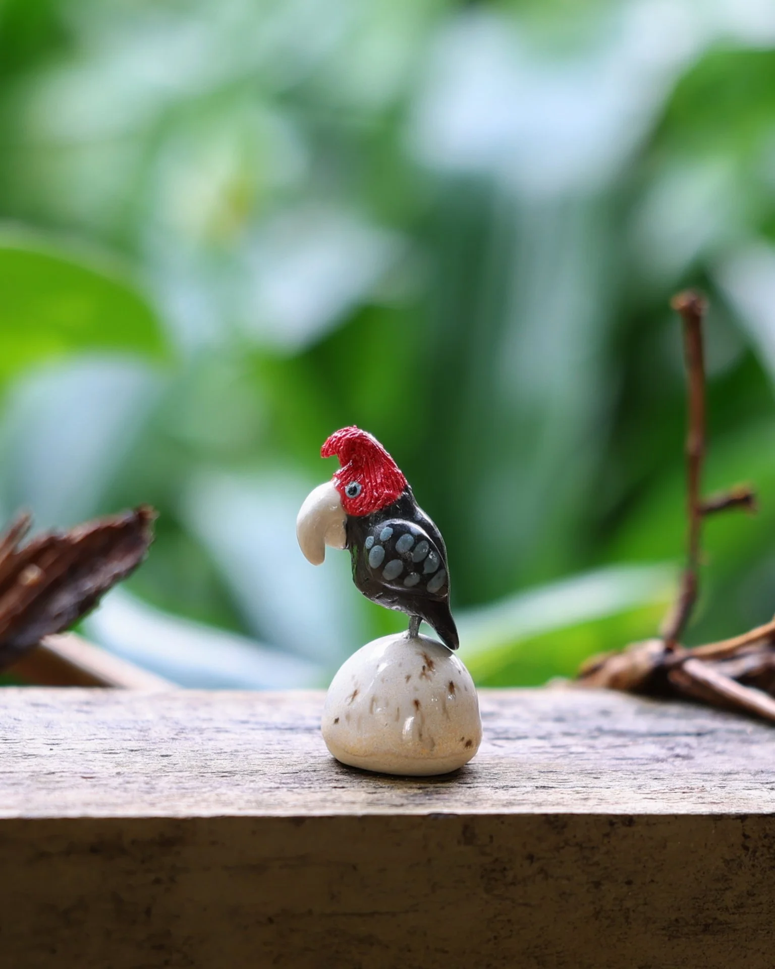Mini Gang-gang Cockatoo Sculpture