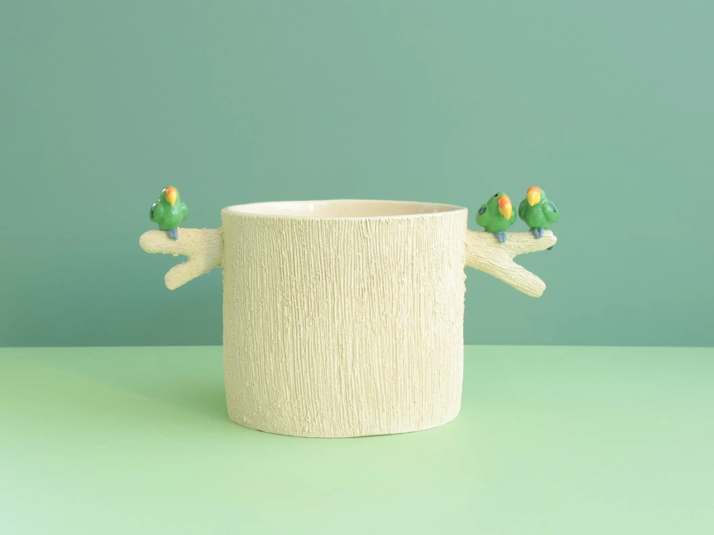 Perched Parakeet Planter
