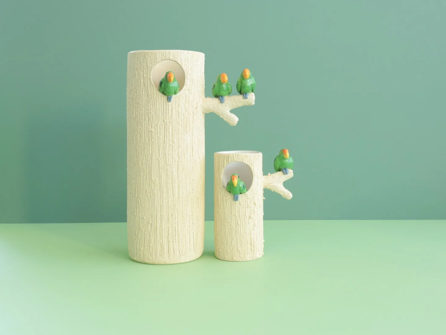 Perched Bird Vase