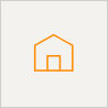simple outline icon of a house