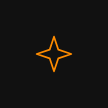 simple line illustration icon of a star