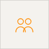 simple outline icon of two users