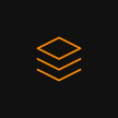 simple line illustration icon of a layer structure