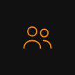 simple line illustration icon of two people