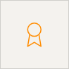 simple outline icon of a badge