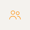 simple line illustration icon of two people