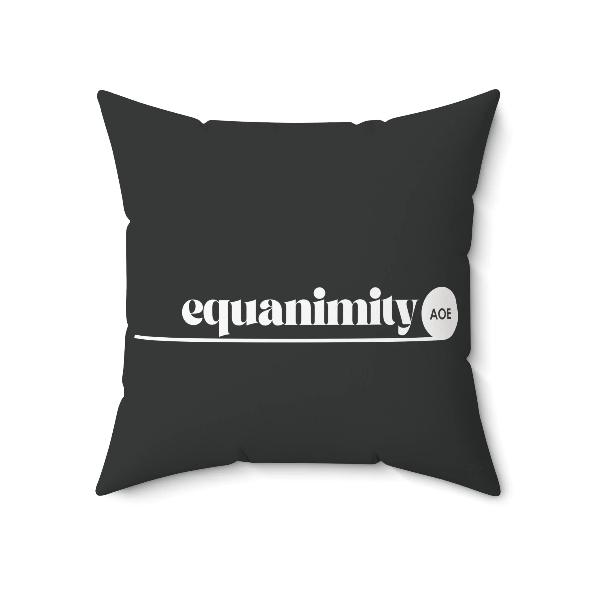 [AOEquanimity] Black Square Throw Pillow