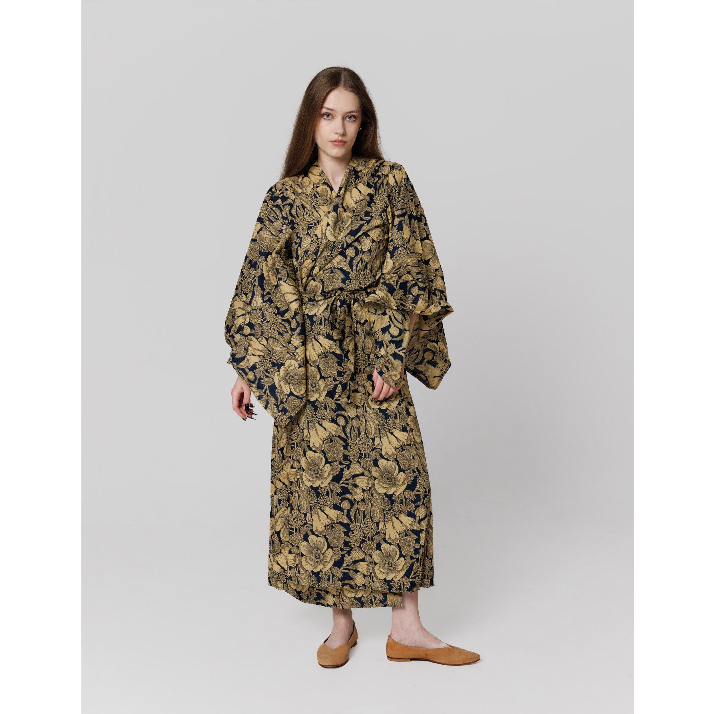 Navy Jaipur Kimono