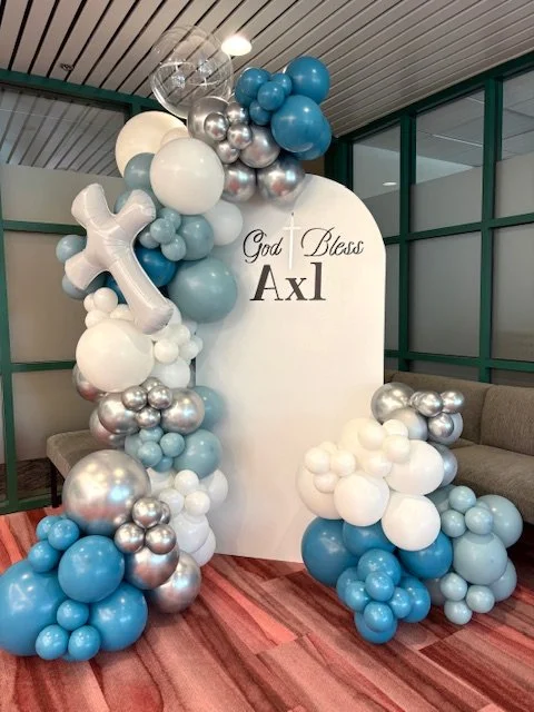 6 Foot Chiara Backdrop with Balloon Garland