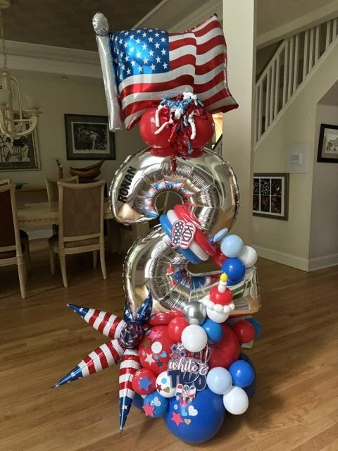 Single Digit Theme Number Balloon Bouquet