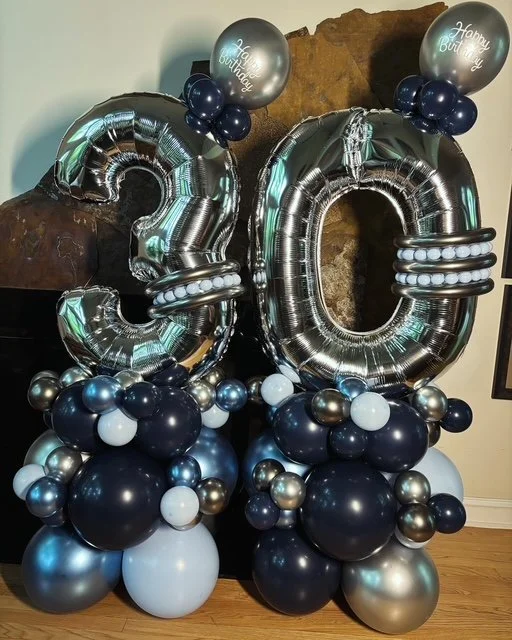 30th birthday balloons can be sent to your loved one!