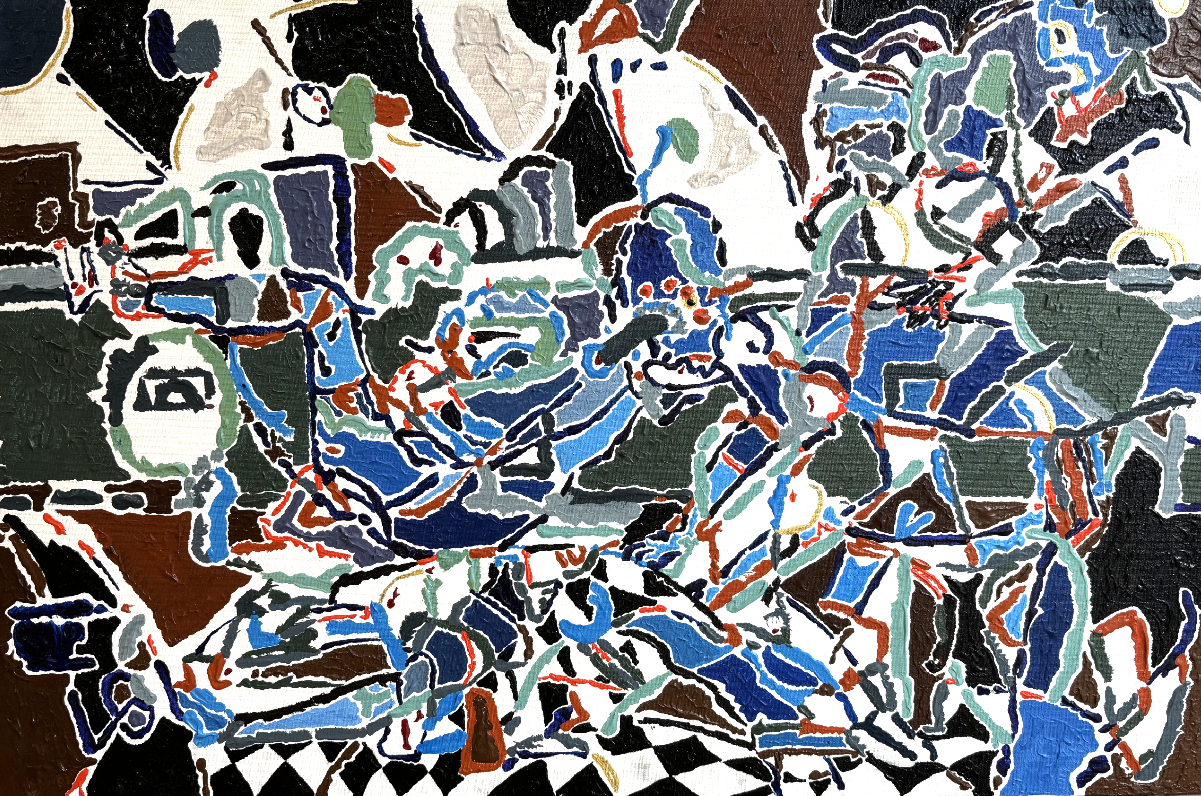 Arcadia. 2023. Acrylic on board. 75 x 50 cm.