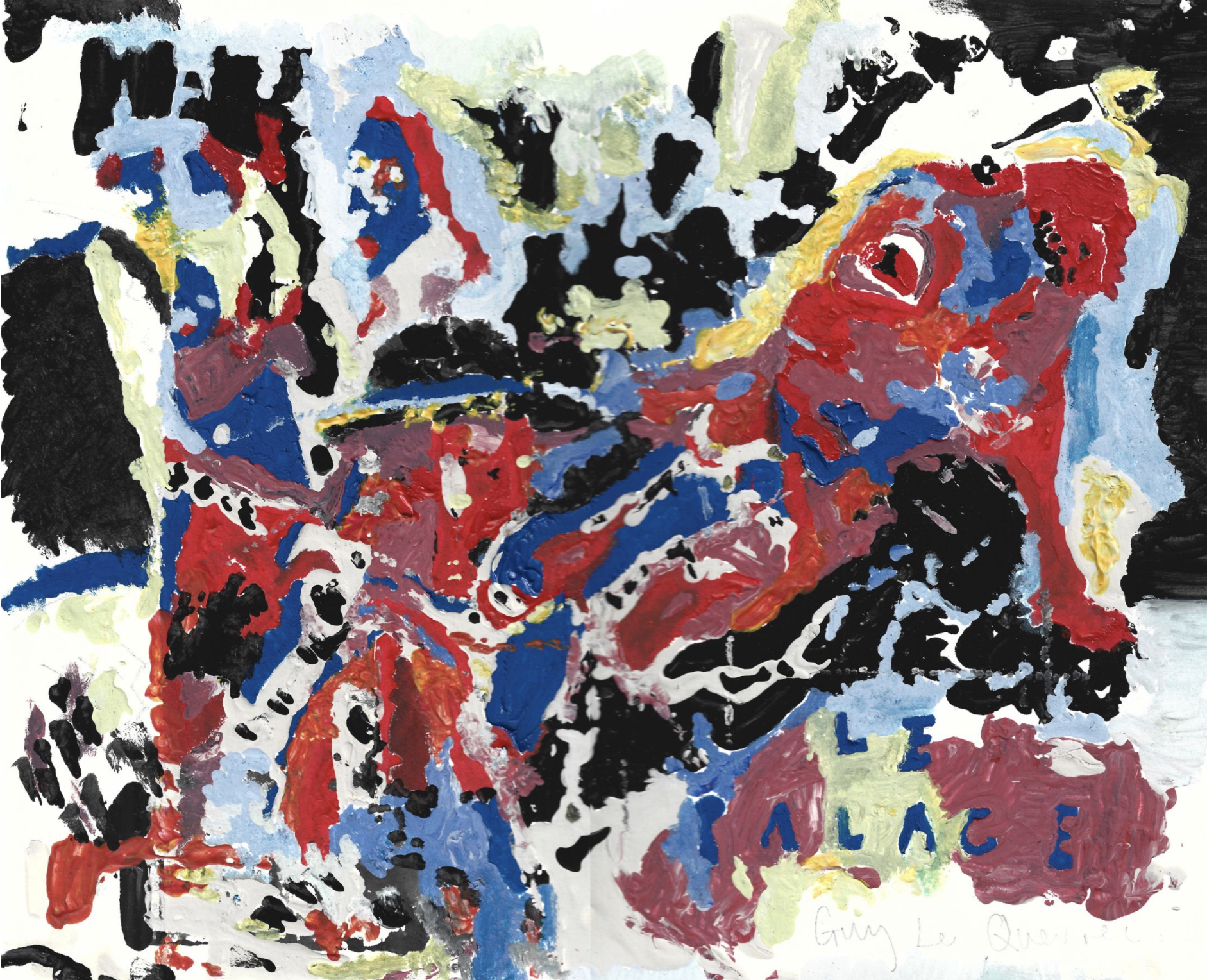 Le Palace. 2022. Oil and acrylic on mountboard. 28 x 22 cm.