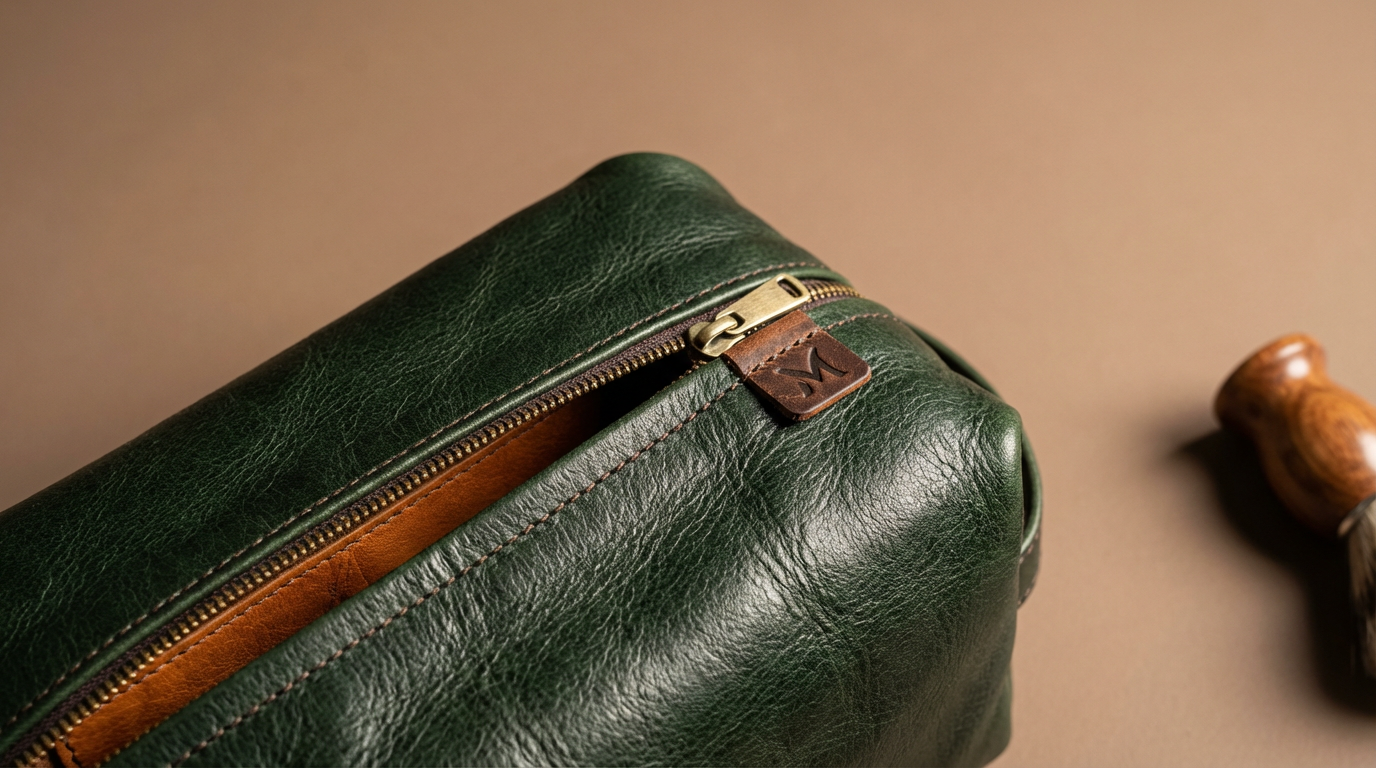 Leather Toiletry Bag