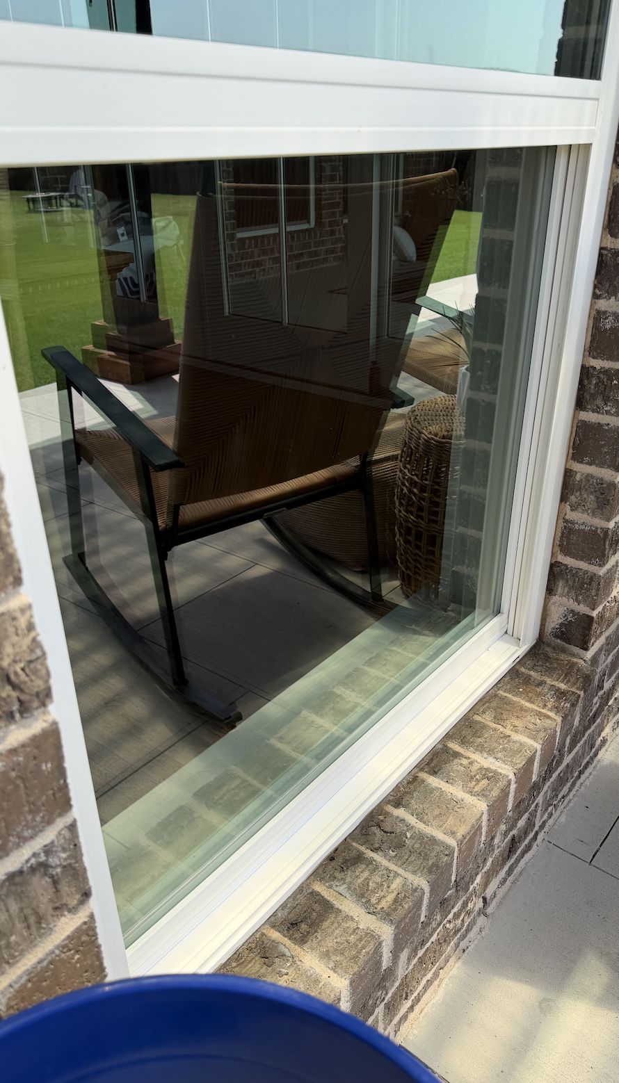 After window cleaning that now shines, protects, and removes cloudy view to create clarity and a clean window view.