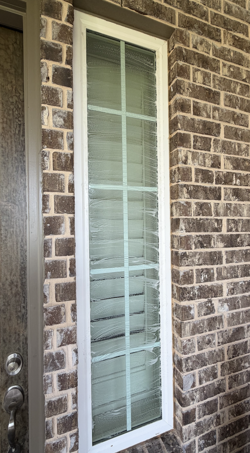 During window cleaning to remove all dirt and weather debris and buildup.