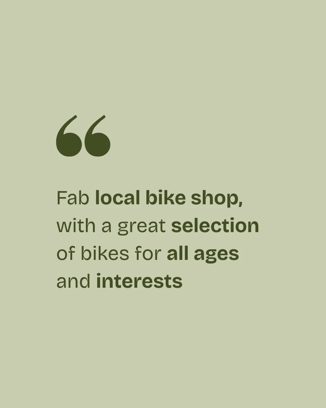Our customers have said it for us&hellip; 🤩

We&rsquo;d love to know what makes you choose to shop with us in the comments below 👇 

#greatservice #localbikeshop #cycling #goodbusiness