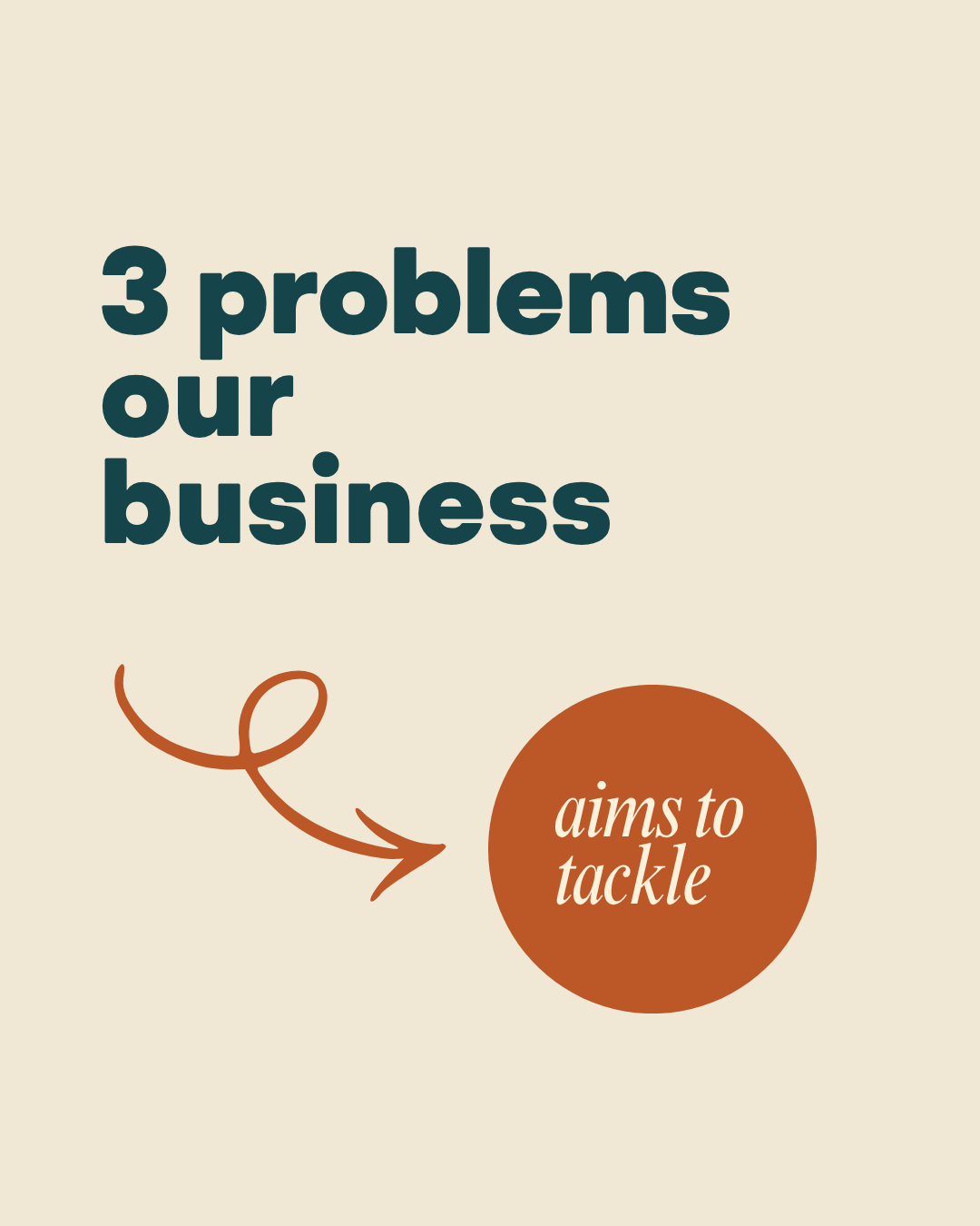 3 Problems Our Business Tackles