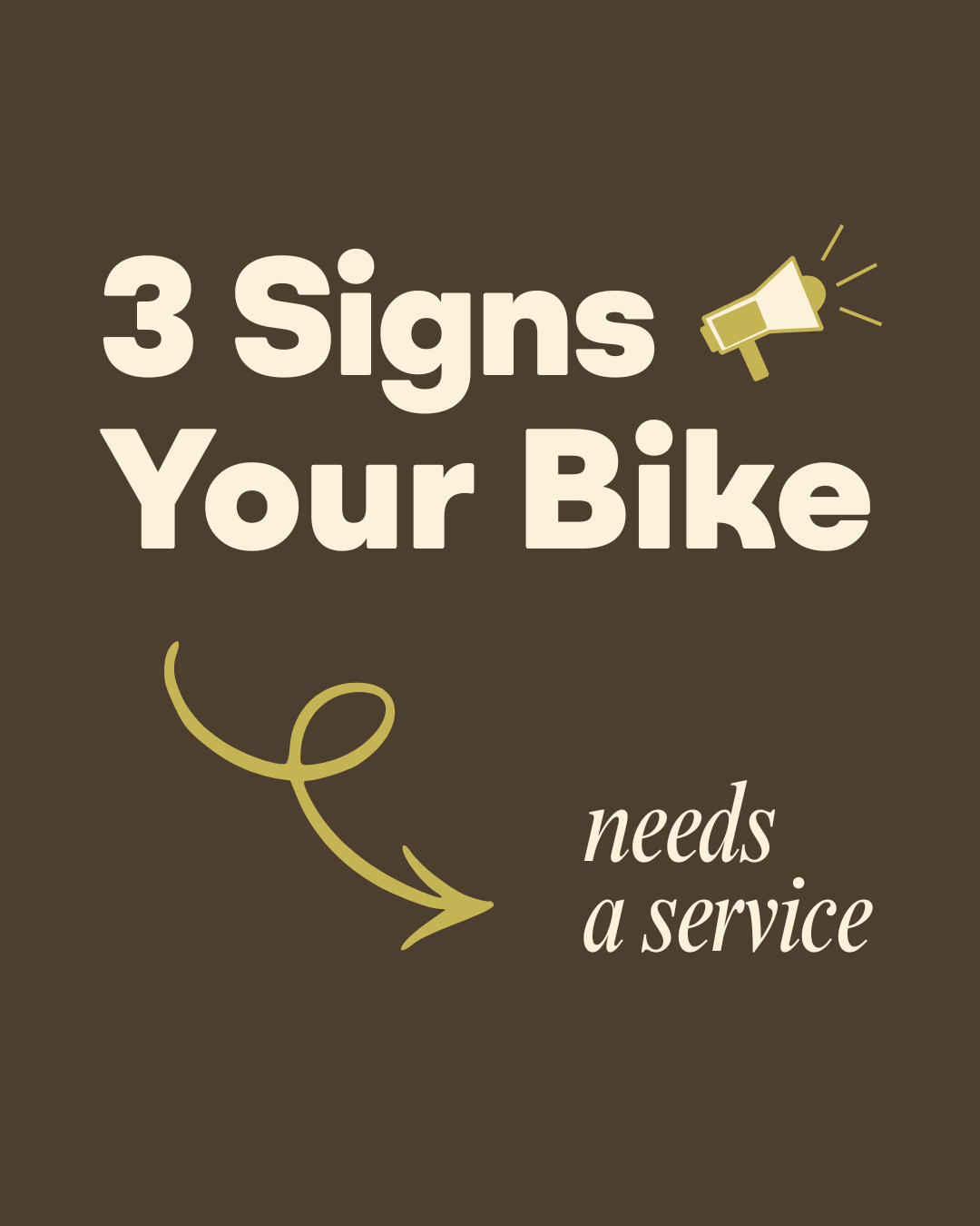 3 Signs Your Bike Needs a Service
