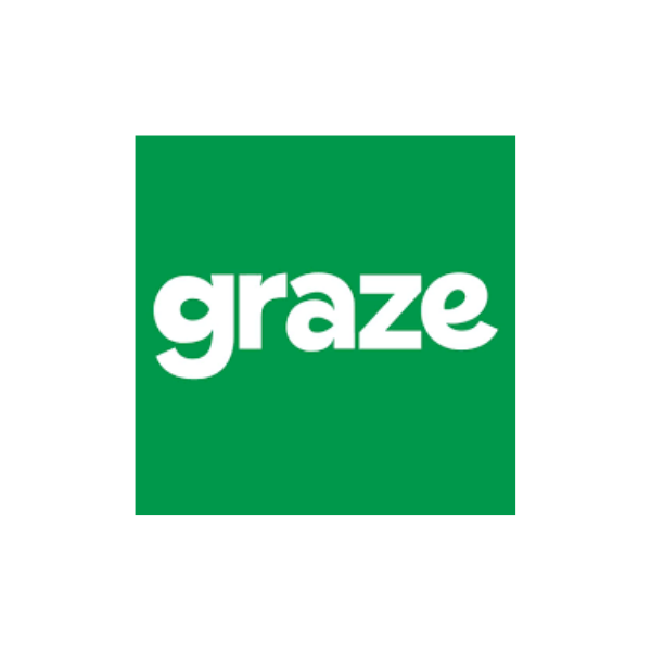 The graze logo shown as a green square with the white word 'graze' in lowercase letters.
