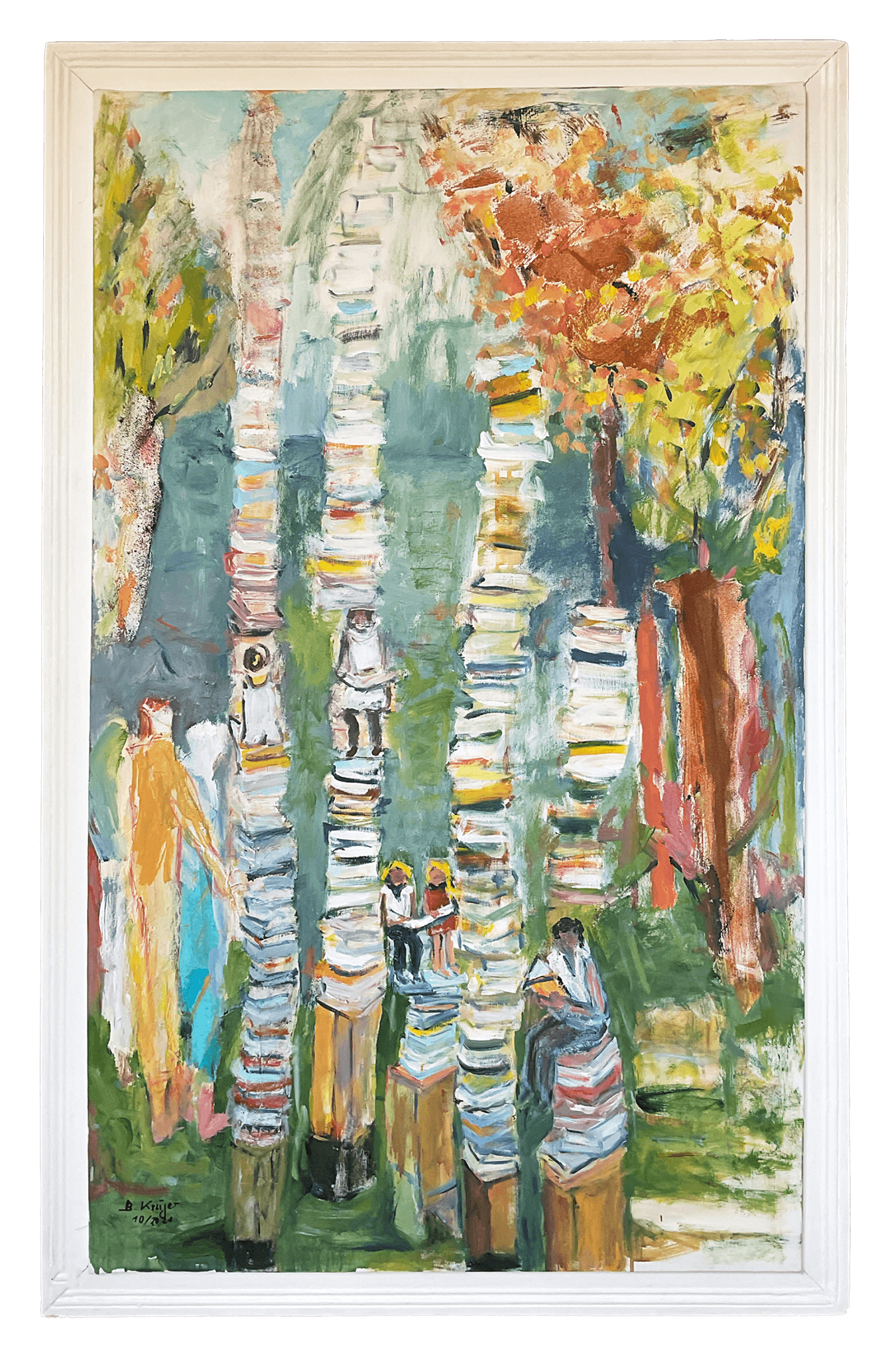 Objekt auf der RAGARTS – Bad Ragatz 2022, 142 x 90 cm, Acryl / Mischtechnik