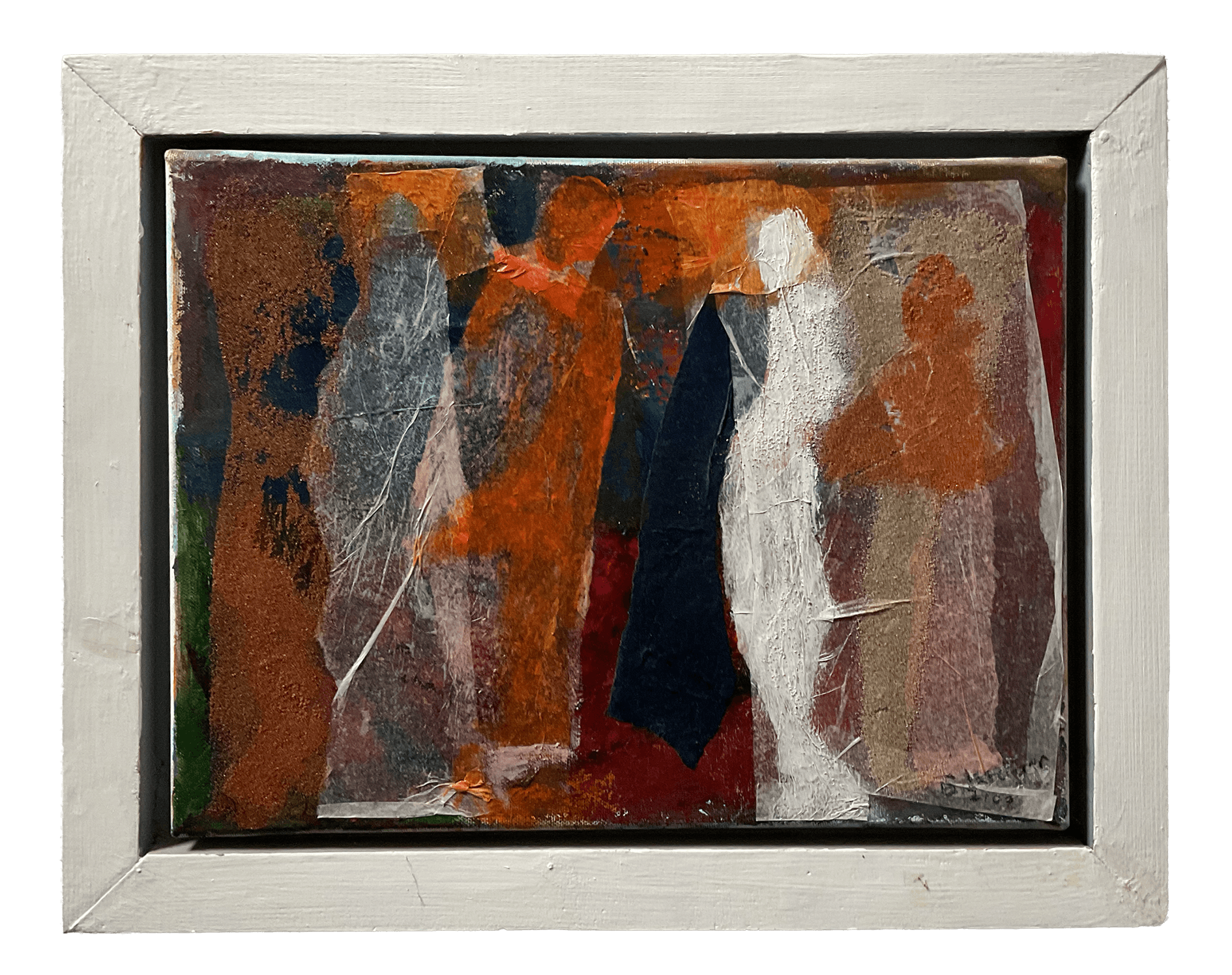 Versammlung, 49 x 40 cm, Acryl / Collage