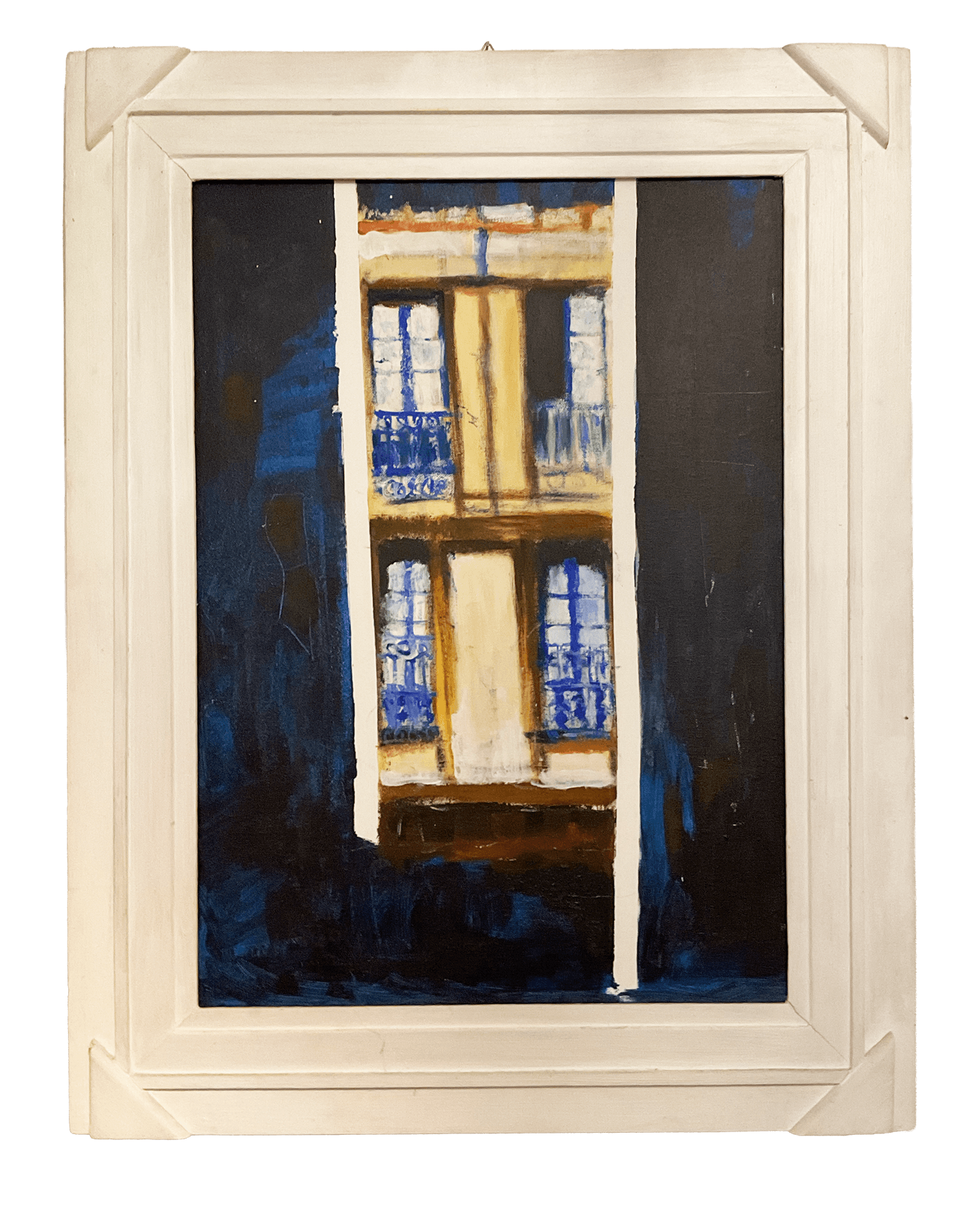 Fenster in Vannes, 68 x 87 cm, Acryl