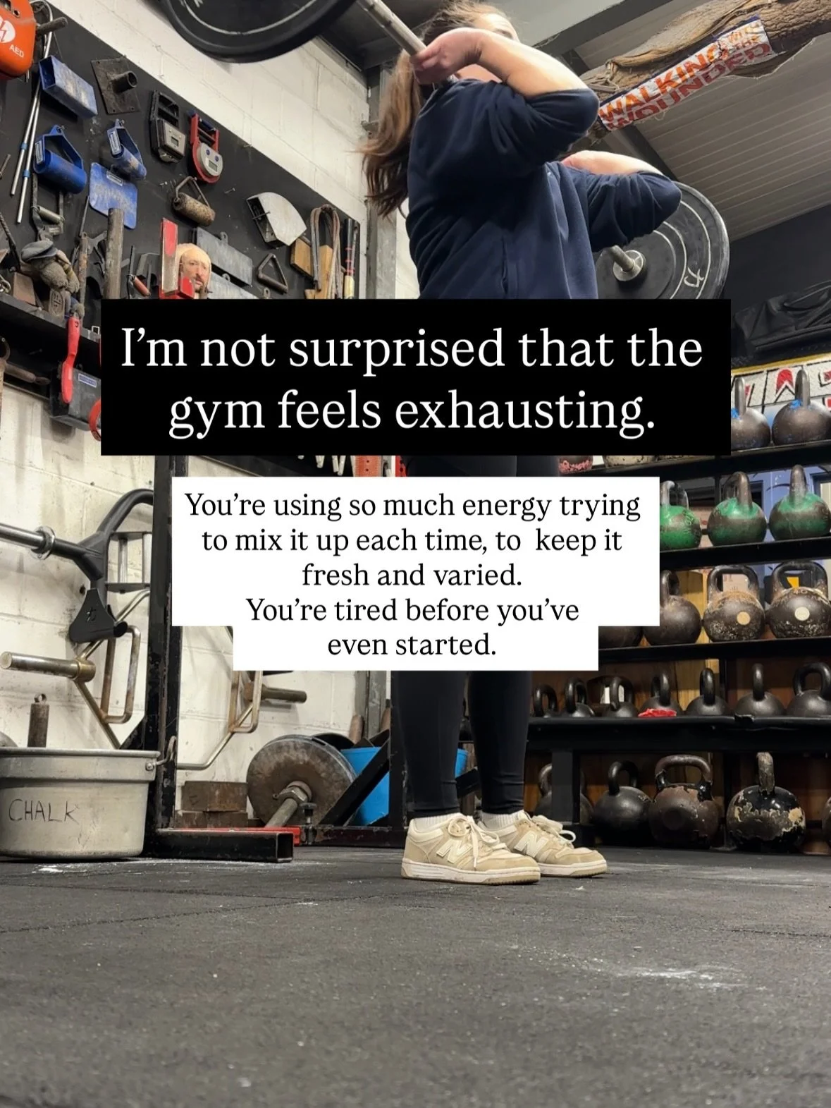 I want your energy to go into the stuff that will actually give you a return on your effort.

Especially if you&rsquo;re low on time and energy to train, try and minimise the amount you&rsquo;re spending on planning. 

If you&rsquo;re following a dec