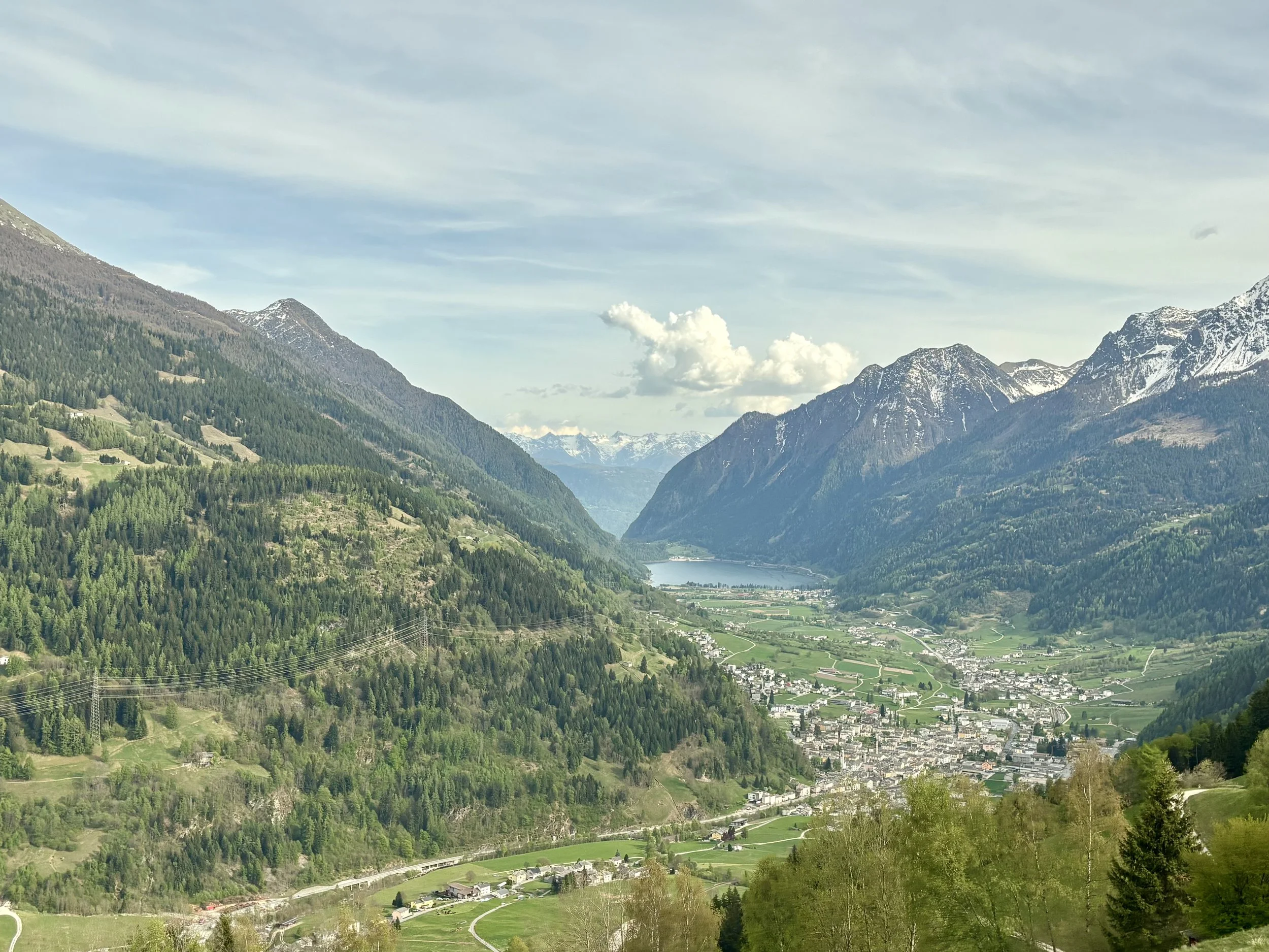 Alps, Valleys, The Bernina Express, Switzerland, Tirano, Italy