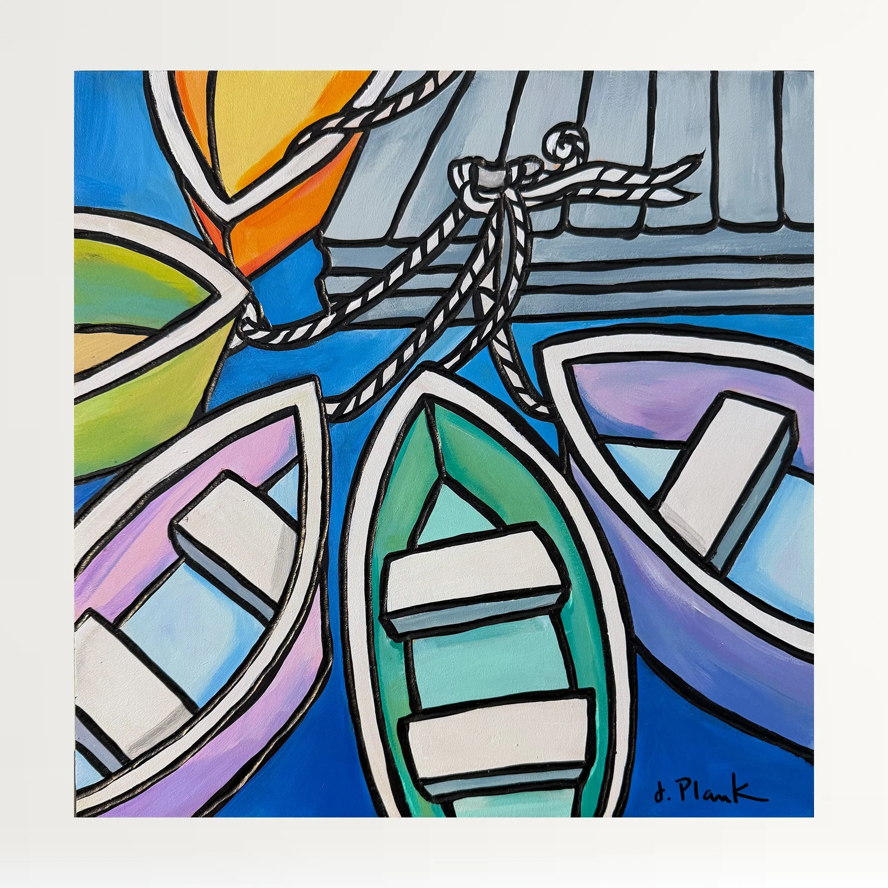 Origial Art - 12" Rowboats