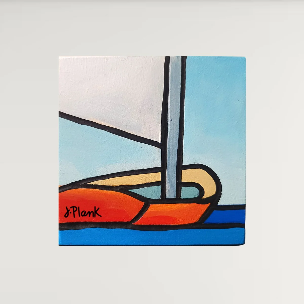 Origial Art - 4" Sailboats